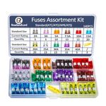 140 Pcs Standard Blade Fuses Assortment Kit – ATC/ATO/APR/ATS Fuse Standard Fuse Standard car Fuse (2A/3A/5A/7.5A/10A/15A/20A/25A/30A/35A/40A) for Car Boat Truck SUV Automotive Replacement Fuses