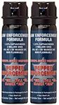 Pepper Enforcement PE1110M-FT Splatter Stream Pepper Spray 2 Pack - Maximum Strength 10% OC Formula - Emergency Self Defense Personal Protection Safety (2-Pack Stream Pepper Spray)