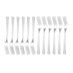 MJIYA 12 PCS Dinner Forks Silverware Set, Dominion Heavy Duty Forks, Stainless Steel Salad Forks Multipurpose Use for Home, Kitchen or Restaurant (L (12PCS))