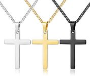 YADOCA 3 Pcs Stainless Steel Cross 