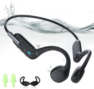 Bone Conduction Swimming Headphones, IPX8 Waterproof Wireless Earbuds with 32GB MP3, Bluetooth 5.3 Open-Ear Sports Headset for Running, Cycling, Workout