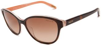 Ralph Lauren Purple Label Women's 0RA5128 977/13 Sunglasses, Amber/Orange Stripes/Brown Gradient, 55