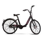 RIDERS Vogue 24" Classic Mountain Cycle Without Gear | Ideal for Women | Black | Age: 14+ Years l