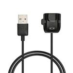 kwmobile USB Cable Charger Compatible with Samsung Galaxy Fit 2 Cable - Charging Cord for Smart Watch - Black