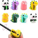 8PCS Pencil Sharpeners, Cute Pencil Sharpener for Kids, Kawaii Pencil Sharpeners Manual, Handheld Pencil Sharpener, Creative Cartoon Pencils Sharpener School Home Office Supply