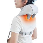 Med-Fit Shiatsu Neck and Shoulder Massager with Heat, Two Massage Modes, Deep Tissue 5D Kneading Neck Back Massager for Neck Pain, Shoulder Muscle Relief Cordless and Rechargeable