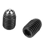 10pcs M8 Hex Socket Ball Spring Plungers Set Screw Thread Ball Plunger Carbon Steel Force Ball Plunger(M8*12)