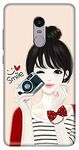 Amazon Brand - Solimo Girl Design 3D Printed Plastic Hard Back Cover for Xiaomi Redmi Note 4, Multicolour