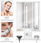 ToiletTree Products Fogless Shower Mirror for Shaving & Makeup - Adjustable - Anti-Fog Mirror with Squeegee