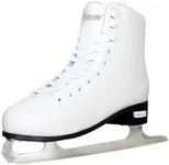 Nattork White Figure Skates Excellence Stainless Steel Blades Ice Figure Skating with Enhanced Support Strength Performance and Ultimate Comfort for Women and Men