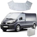 Windscreen Cover for Vauxhall Vivaro 2001-2014, Front Windscreen Wrap Cover Windshield Thermal Snow Cover Waterproof Dustproof Sun UV Snow Ice Frost Guard for Opel Vivaro 2001-2014