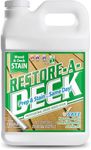 Restore-A-Deck Semi-Transparent Wood Stain for Decks, Fences & Wood Siding – Easy Maintenance Penetrating Finish for Old & New Wood – Same Day Prep & Stain Application (2.5 Gallons, Cedar)