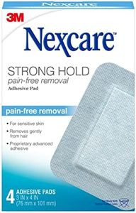 Nexcare Strong Hold Pain-Free Removal Adhesive Pads, 3 x 4 in, 4 Count