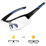 ROCKBROS Photochromic Cycling Sunglasses UV Protection for Men Women Outdoor Sports