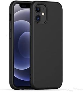 Gueche Designed for iPhone 12 Case and iPhone 12 Pro Case, Silky-soft Shockproof Smartphone Cover, Phone Case for iphone 12 – Black