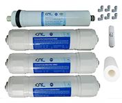 KNL NF40 Service kit TFC Dry NF40 Membrane 100 GPD Sediment Activated Carbon Block (pre Carbon) Activated Post Carbon Spun Filter & FR 450 Filter/Cartridge/Candle for RO/NF Water Purifier