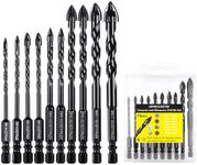 HPMAISON 10PCS Masonry Drill Bits, 