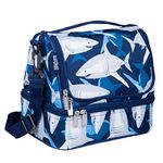 Children's Wildkin Dual Compartment Lunch Bag - Sharks