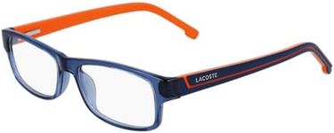 Lacoste Men's L2707 421 53 Optical Frames, Bluette Steel-Orange, Bluette Steel-orange, 53