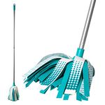 Beldray® LA076571EU7 Triple Action Microfibre Mop with Telescopic Handle | Ideal for Tile, Laminate and Wood Flooring | Non-Scratch