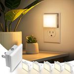 L LOHAS LED Night Lights Plug into Wall, [6-Pack] Plug in Night Light, Dusk-to-Dawn Sensor, 3000K Soft White 0.3W Bright Nightlight Auto-On/Off for Adults Kids Room Bedroom Bathroom Hallway Kitchen