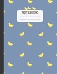 Notebook: Cute Duck Composition Notebook | Narrow Ruled Paper Lined Notebook Journal | 120 pages 8.5x11 | gift for woman and girls, Duck lover, duckling