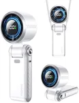 Taiofan Portable High-Speed Handheld Fan with LED Display, [Smart Power & Wind Control], 4000mAh Rechargeable Mini Personal Fan, 5 Speeds, Quiet USB Travel Fan for Outdoor, Commuting