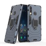 zivite Hybrid Armor Shockproof Soft TPU and Hard PC Back Cover Case with Ring Holder for Huawei Honor P30 Lite - Armor Grey