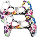 OIVO INDIA Multicolor Controller Silicone Cover Case PS5 Controller Skin Anti Slip Protective Case Sleeve for Sony Playstation 5 DualSense Controller (Pack of 2)