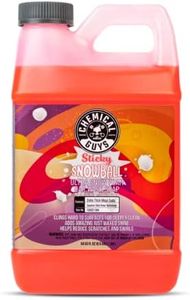 Chemical Guys CWS21564 Sticky Snowball Ultra Snow Foam Car Wash Soap (for Foam Cannons, Foam Guns or Bucket Washes) for Cars, Trucks, Motorcycles, RVs & More 64 fl oz (Half Gallon) Cherry Scent