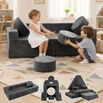 HOMFINE 16PCS Modular Kids Play Couch Set, Sectional Sofa for Playroom