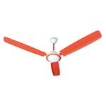 ACTIVA 1200MM HIGH Speed 390 RPM BEE Approved Anti DUST Coating Super Fan Ceiling Fan 2 Year Warranty (Orange)