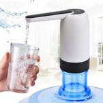 SShop Automatic Wireless Water Can Dispenser Pump for 20 litre Bottle Can, with Low Noise & High Efficiency (White & black Color, Detachable)