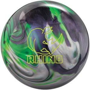 Brunswick Rhino Carbon/Lime/Silver Bowling Ball (10, Pounds)