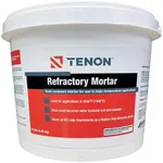 Tenon Refractory Mortar - High Temperature Mix for Fireplaces, Fire Pits, Chimneys, Parging, Brick, Clay, and More, White in Color, High Heat Resistance, Up to 2550°F (1, 10 Pound)