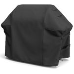 Grill Cover for Weber Spirit 200/300 Series, Also Fits for Spirit II 300, Double Straps and Built-in Vents, Sturdy & Waterproof, 52-Inch, Black
