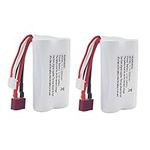 Fytoo 2PCS 11.1V 2000mAh T Plug Lithium Battery for R608 2104 210E 200E Brushless High Speed Water Cooling Remote Control Speedboat Electric RC Boat Model Tumbler Toy Boat Battery