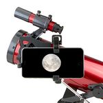 Carson Red Planet Series 35-78x76mm Newtonian Reflector Telescope with Universal Smartphone Digiscoping Adapter (RP-100SP)