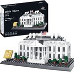 White House Building Block Set (770 Pieces) Washington D.C. White House Famous Landmark Series Model for Kids and Adults