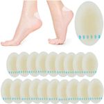 20 Pieces Blister Plasters Invisible Hydrocolloid Gel Blister Bandages Blister Cushion Pad for Fingers Toes Forefoot Heel Protector and Guard Skin (Size: 37 x 55mm）