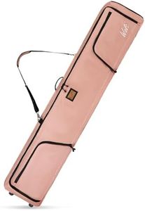 WOLT Snowboard Bag with Wheels- Padded Ski Bags for Air Travel, Fit to Double Pairs of Skis up to 175cm