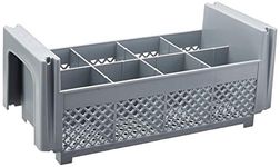 Cambro 8FBNH434151 8-Compartment Flatware Rack, Gray, 1/2 Size