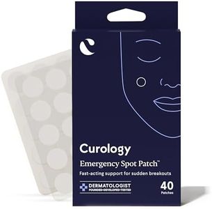 Curology Emergency Spot Pimple Patches for Face, Hydrocolloid Pimple Patches Fast-Acting Support, Spot Concealing and Oil Absorbing, 40 Count