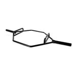 CAP Barbell Olympic Hex/Trap/Shrug/Deadlift Bar with Combo Grips, Black - New Version (OBIS-89HB)