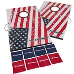 Triumph Patriotic Classic 2x3 Cornhole Set - Includes 2 Patriotic Boards, 8 All-Weather Cornhole Bags