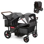 Radio Flyer Voya Quad Stroller Wagon, 4 Seater Wagon Stroller for Kids, Baby Stroller Wagon