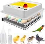 Okköbi OBI-36 Egg Incubator for Hatching Chickens, Ducks & Other Birds + 36 Eggs + Automatic Egg Turner + Temperature Control + Humidity Display + Integrated Egg Candler + 5 Year Warranty + New 2024