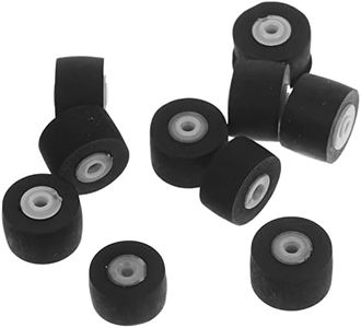 CHILDWEET 10pcs Bearing Wheel Cassette Tape Machine Pinch Roller Pinch Roller for Recorders Cassette Player Recorder Deck Pinch Roller Screen Window Video Pressure Roller Plastic Ordinary