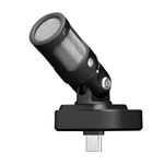 Shure MV88 USB-C Microphone, For iPhone & Android recording and vlogging, with Auto Level Mode, Real-Time Denoiser, and Four Polar Patterns – Black