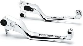 Krator Chrome Skull Motorcycle Hand Levers Front Controls Compatible with 1996-2003 Harley Davidson XL Sportster 883/1200